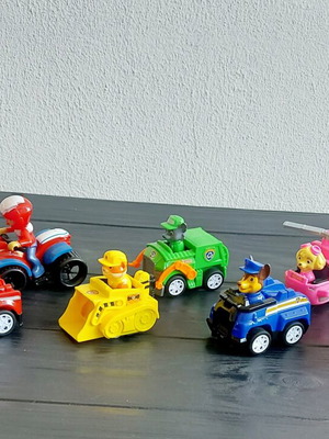 Paw Patrol παιχνίδια οχήματα, πακέτο 7 μη αυθεντικών παιχνιδιών