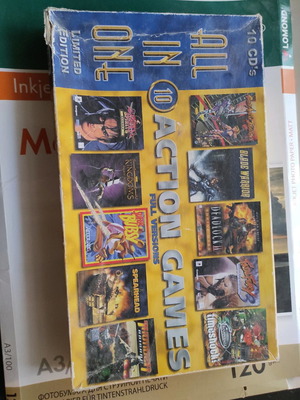 Action games used, limited edition, pack of 10 for PC