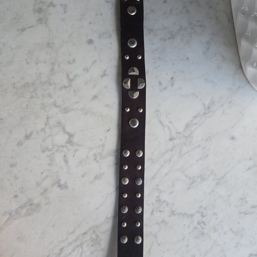 Dolce & Gabbana vintage leather men's belt, brown