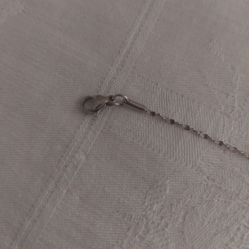 Bracelet made of stainless steel like new, silver color, length 17+5 cm