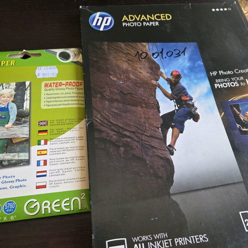HP photo paper two sizes new