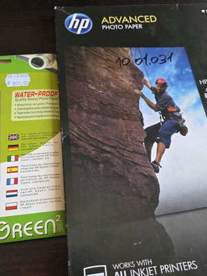 HP photo paper two sizes new