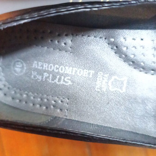 Aerocomfort women's leather shoes size 40 new black