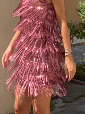 Lynne short pink dress like new size S