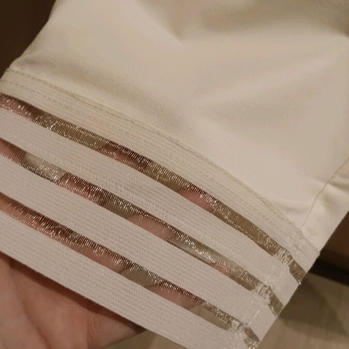 Dina Capri Leggings plus size like new, beige with elastic hem