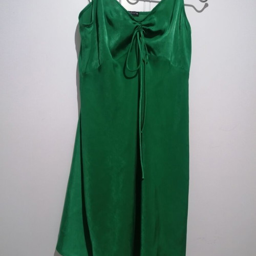 Zara satin lingerie dress green size M
