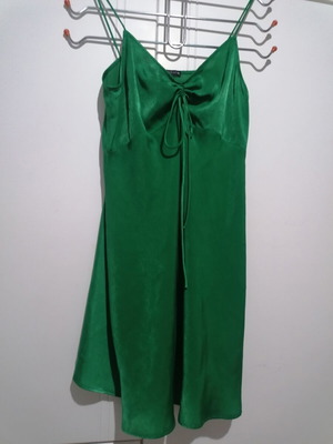 Zara satin lingerie dress green size M