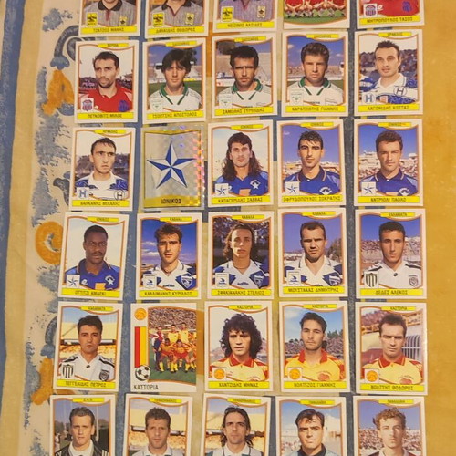 Panini Football 97 Stickers like new, 39 pieces with backs