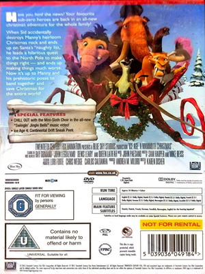 DVD Ice Age A Mammoth Christmas καινούργιο με αγγλικούς υπότιτλους