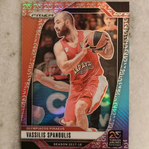 Spanoulis Prizm 25 Anniversary SP new, Euroleague anniversary card