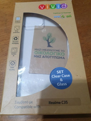 Realme C35 case and glass new