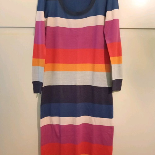 Long knitted dress H&M colorful like new, size S/M