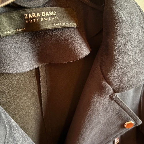 Zara jacket blue, size Small, like new, castor look