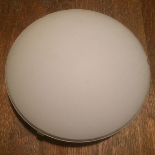 2 x CEILING LIGHTS/25cm - WHITE
