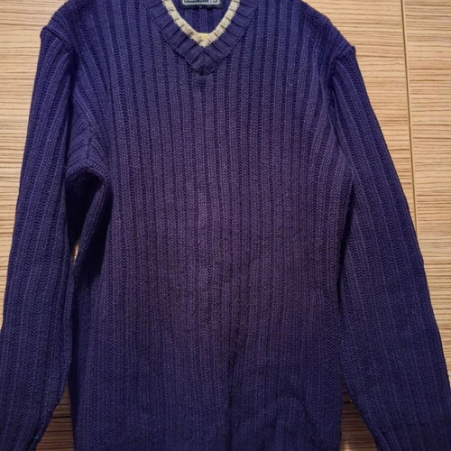 Freeport acrylic pullover Large like new blue