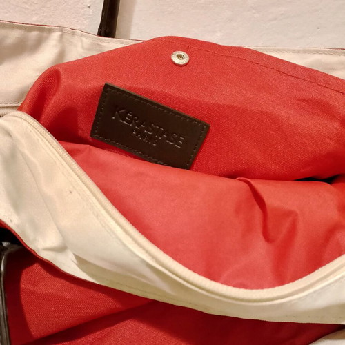Kerastase shoulder bag used, red