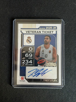 Κάρτα Trey Lyles Real Madrid EuroLeague 2025-26 με αυτόγραφο καινούργια