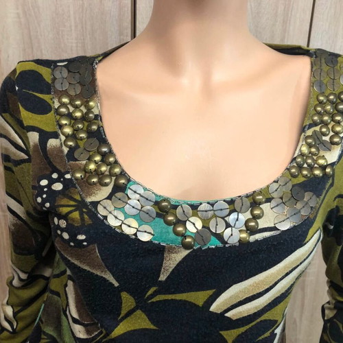 Leonard's blouse used, size M, multicolor