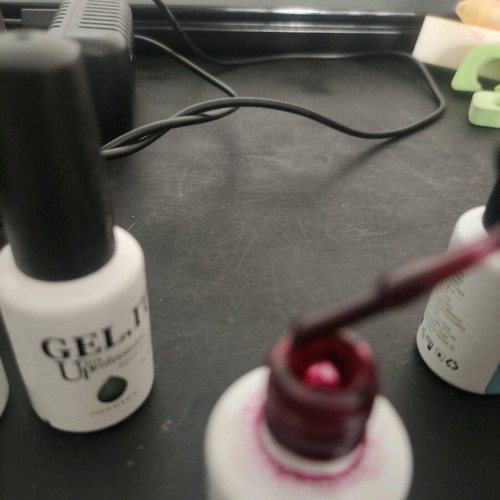 Semipermanent nail polish set with UV/LED lamp 120W like new