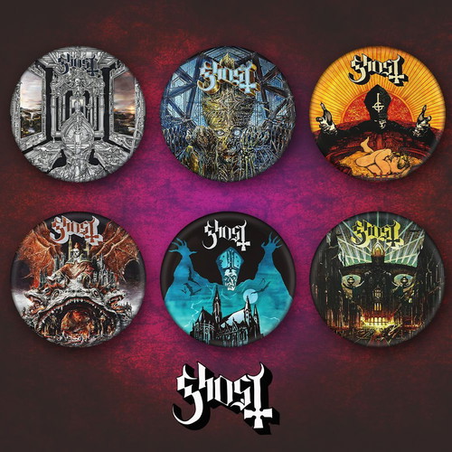 Ghost Studio Album Pins Set of 6 new
