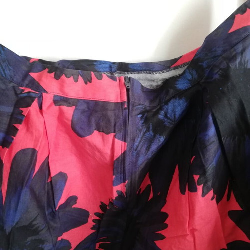 Floral midi skirt Moda at George size 42 like new, cotton, blue and pink