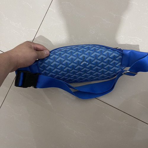 Banana bag new, blue, medium size