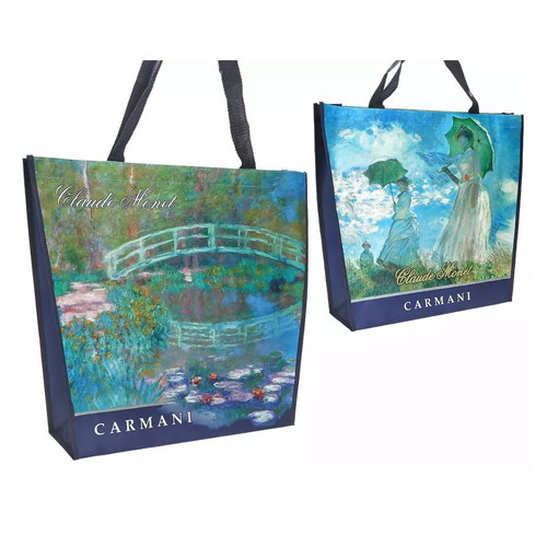 Carmani shoulder bag new with Claude Monet artworks