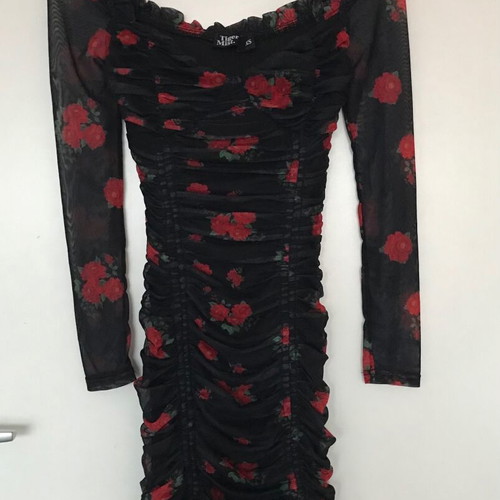 Tiger Mist sexy mini dress like new, size XS/S, black and red