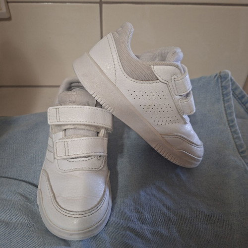 Adidas kids' athletic sneakers, size 26, white
