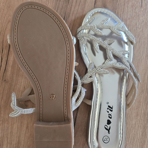 Sandals with Nice Design Silver New