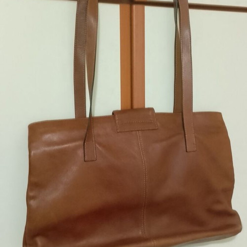 Iguana shoulder bag leather brown like new