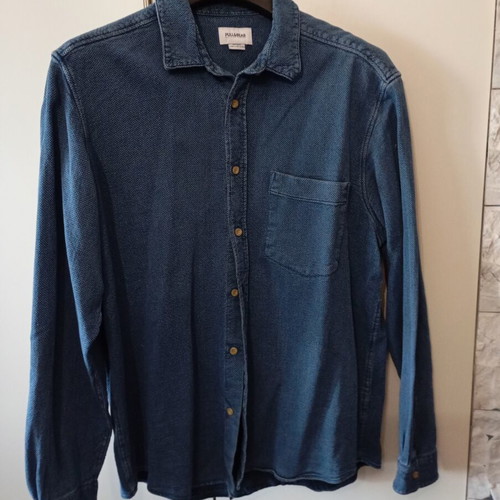 Pull & Bear men's denim shirt blue sizes L XL like new