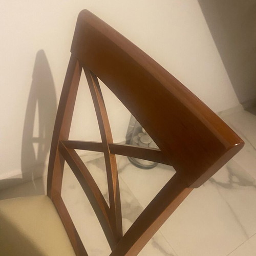 Wooden dining set with 6 chairs