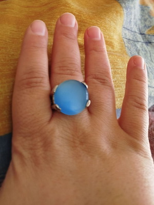Blue ring used, large size