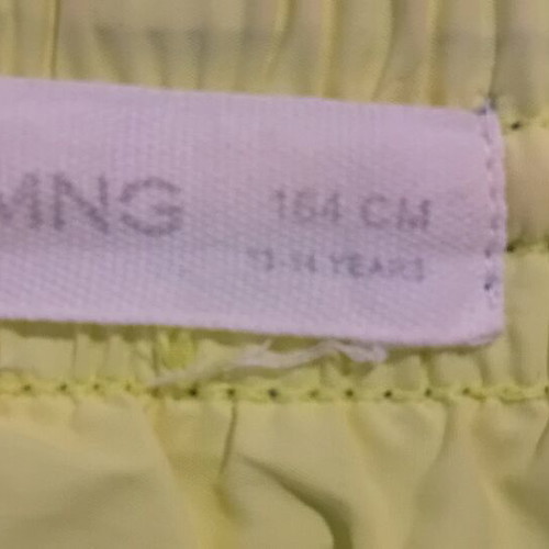 Mango kids' swimsuit new for ages 13-14 blue and yellow
