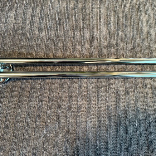Sanco double swivel towel rack, chrome, wall-mounted, 40 cm