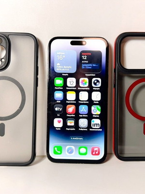 Apple iPhone 14 Pro Max 256GB μεταχειρισμένο, μαύρο, με 2 θήκες