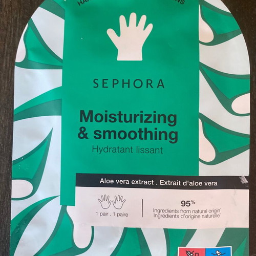 Sephora hand mask new with aloe vera and wild mango