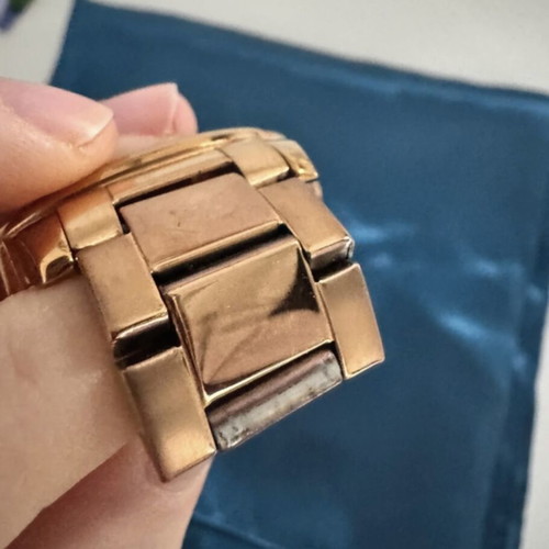 Visetti women's watch used, gold with blue dial