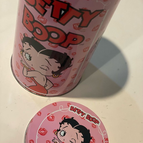 Betty Boop metal storage tin like new