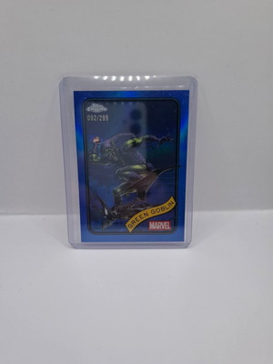 2025 Topps Chrome Marvel Comics Green Goblin #161 Blue Refractor like new