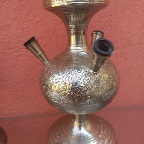 Brass hookah new and functional, sold separately