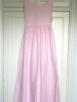 Milkwhite Maxi Dress striped summer Medium size like new