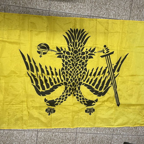 Flag of the Church of Greece used with double-headed eagle