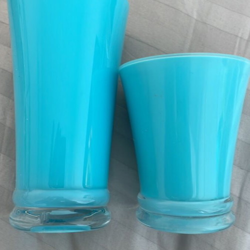 Glasses new, set of 16, tall and short, plexiglass