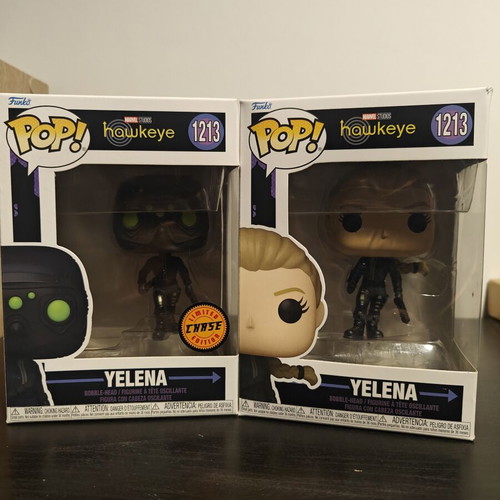 Funko Pop! Marvel Hawkeye Yelena #1213 and Yelena CHASE like new
