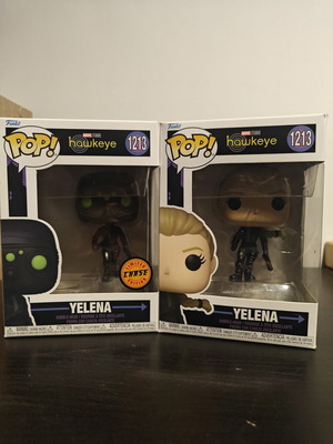 Funko Pop! Marvel Hawkeye Yelena #1213 and Yelena CHASE like new
