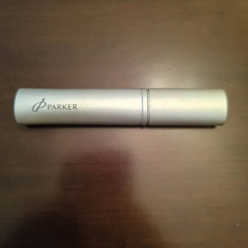 Parker Vector fountain pen translucent purple used with case