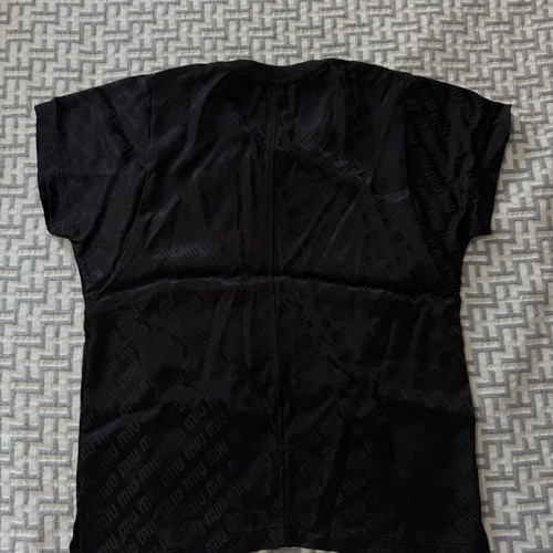Miu Miu black summer set, new, size M satin fabric