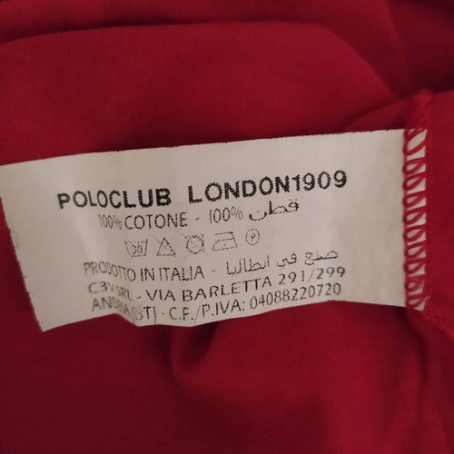Polo Club cotton t-shirt size 6 like new, red